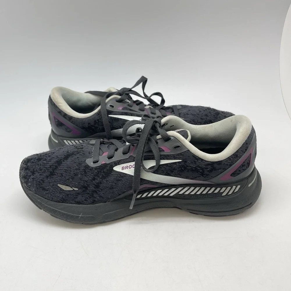 Brooks Sneakers Womens 9.5 D Adrenaline GTS 23 1203811B072‎ Black Running Shoes